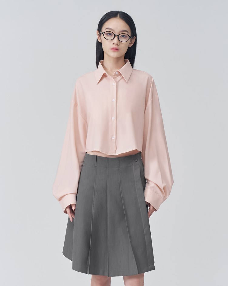 高密織仿羊毛短版襯衫（12/01 22:00開賣）