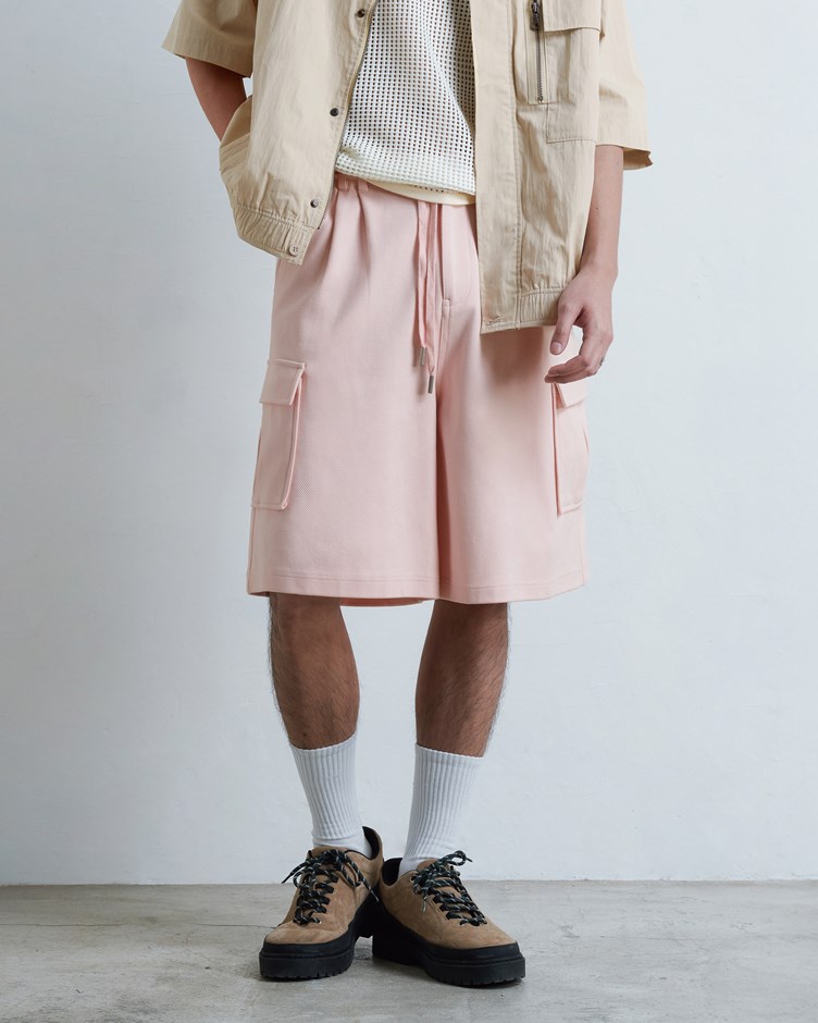 斜紋棉質多口袋短褲