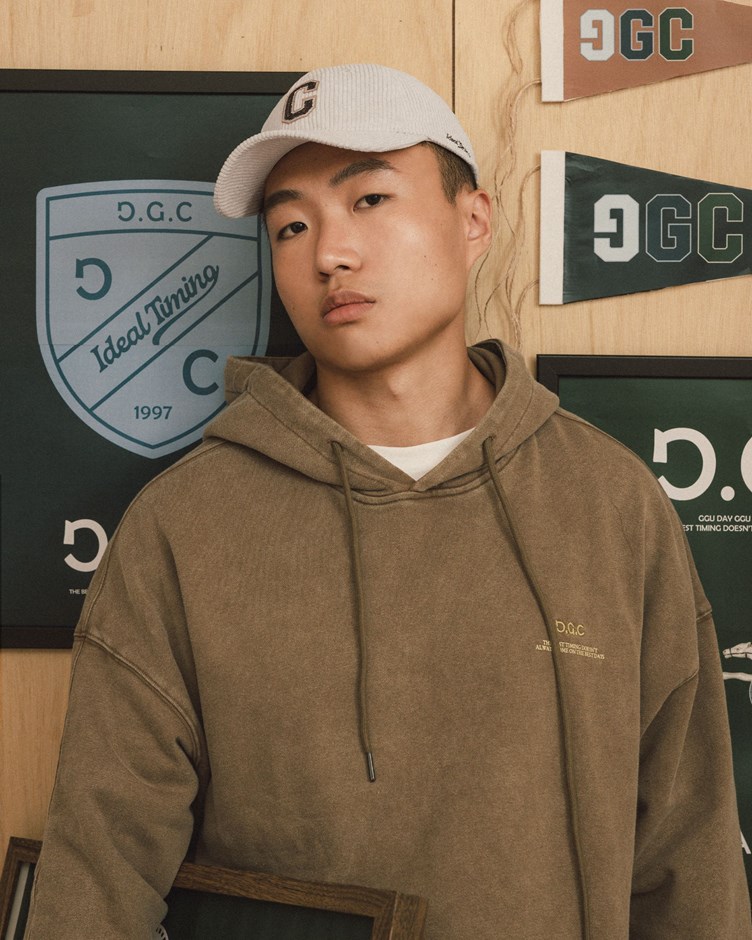 GGC貼布繡C燈心絨棒球帽(金針菇&黃大謙聯名款)