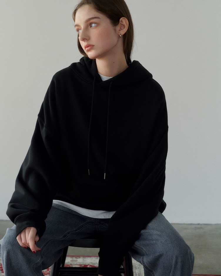 MIT品牌LOGO日常寬鬆抽繩連帽上衣(unisex)