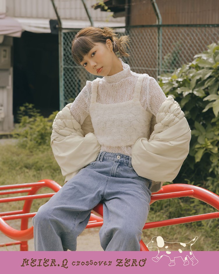 zero-立體花朵外搭背心