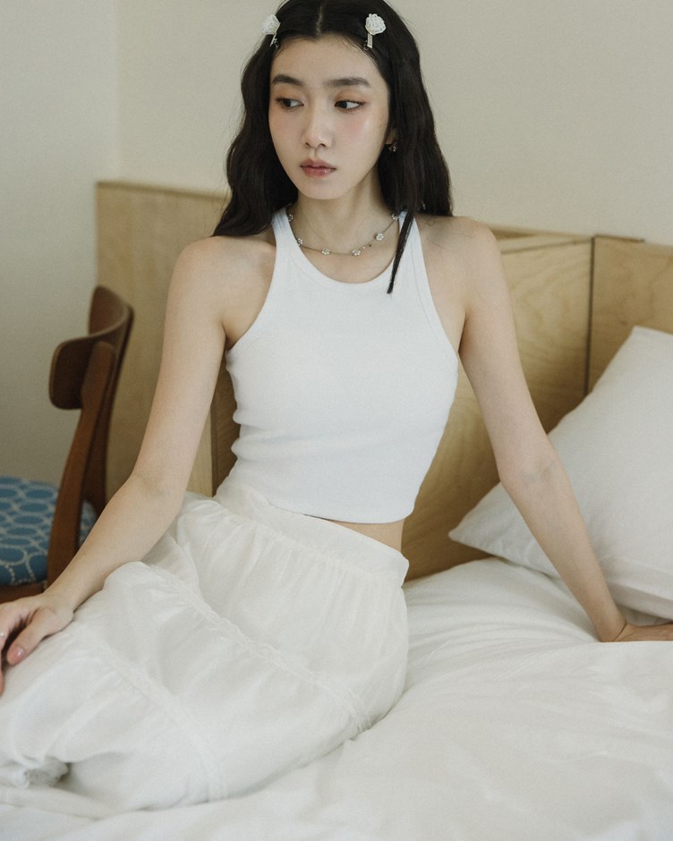 PROJECT.M 削肩短版羅紋BRA TOP