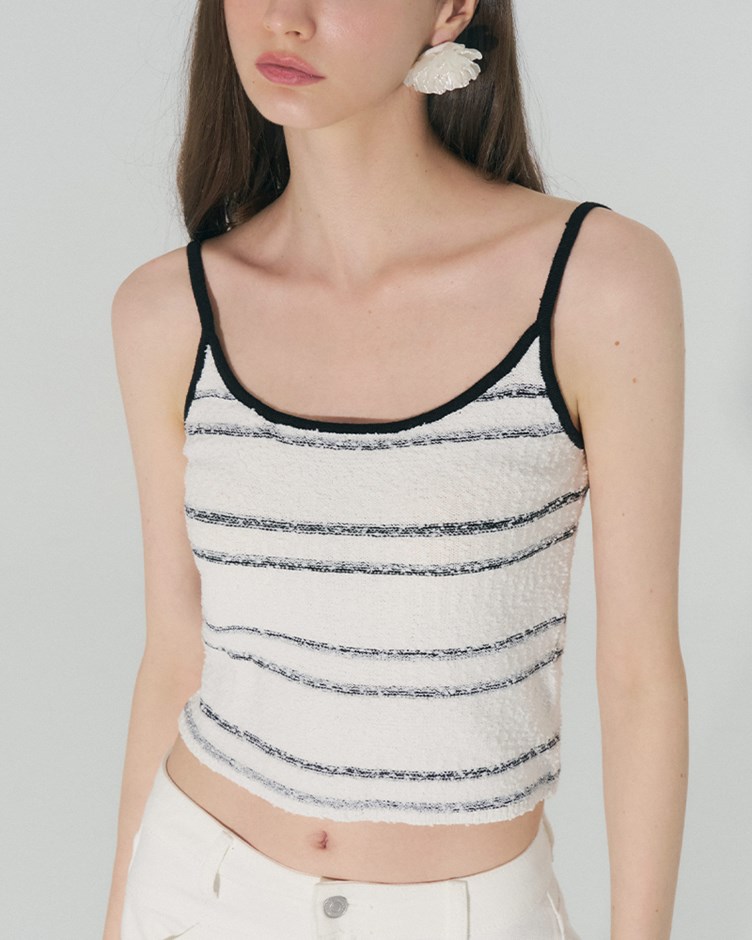 花紗混色針織背心