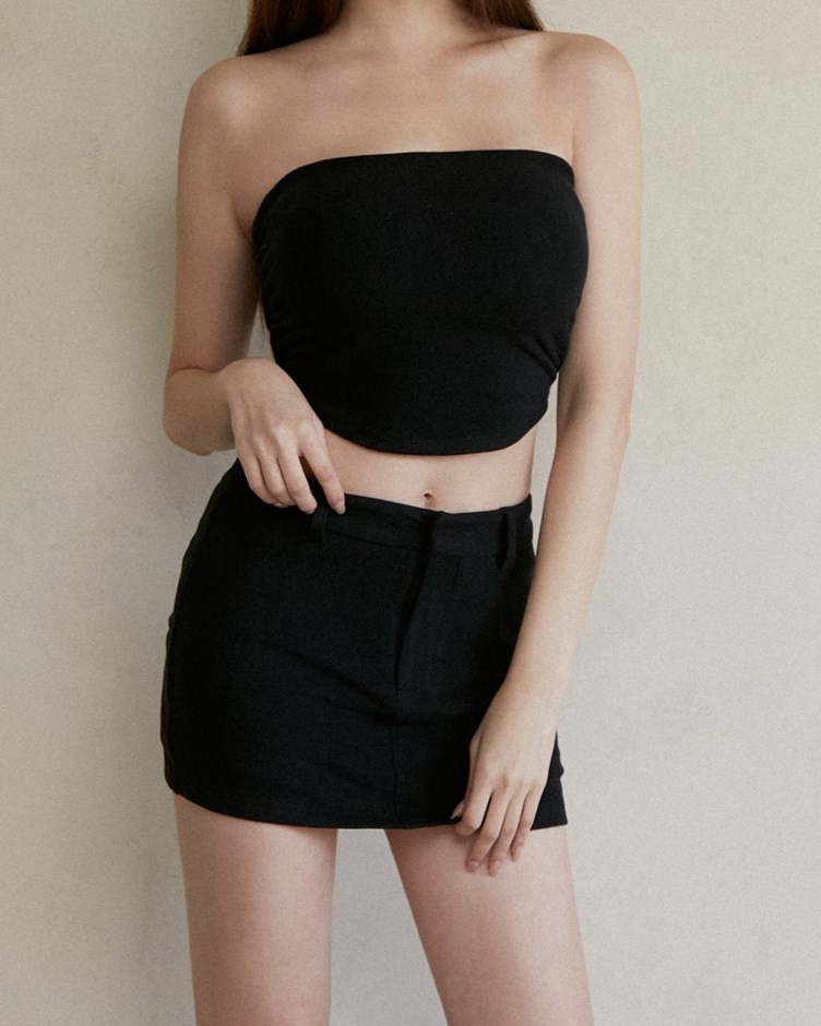 磨毛蓄熱側抓皺平口BRA TOP