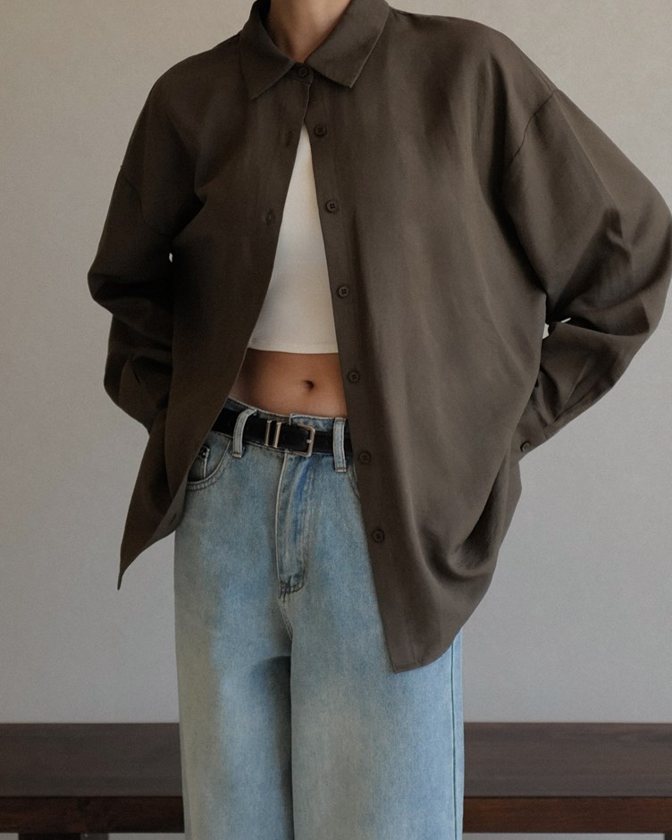 微透肌棉麻襯衫
