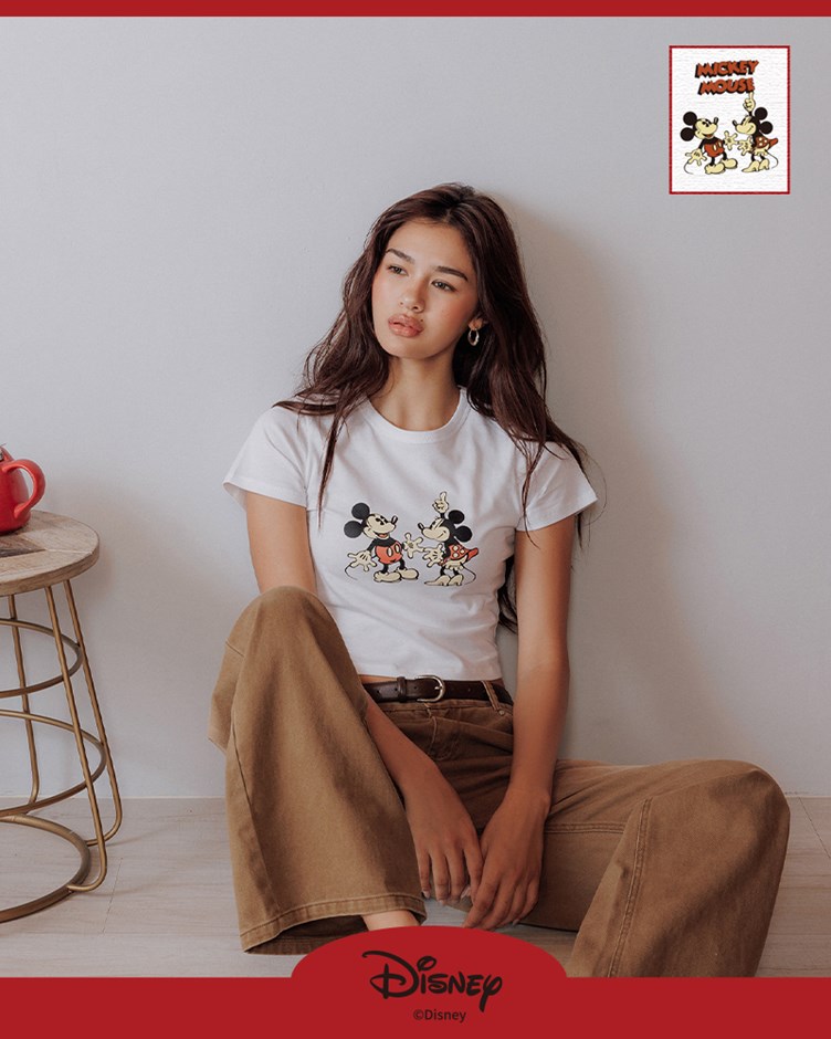 復古米奇與好朋友短版TEE(Disney系列)