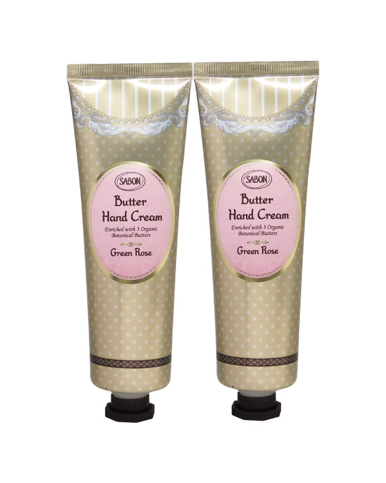 SABON 綠玫瑰 極潤護手霜(75ml)*2(專櫃公司貨)