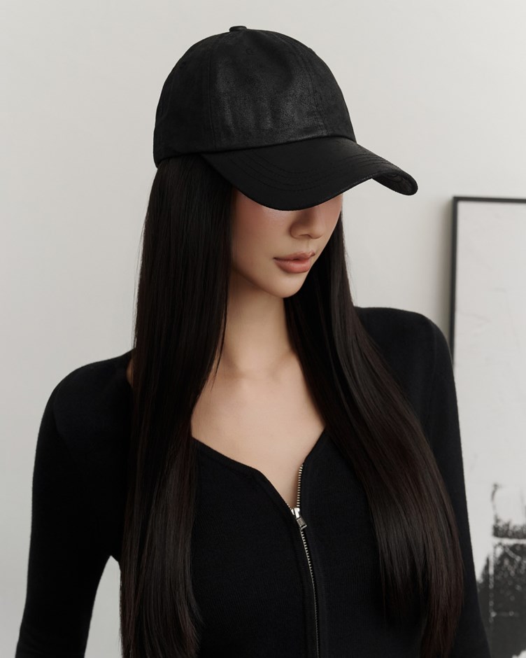 仿舊皮革棒球帽