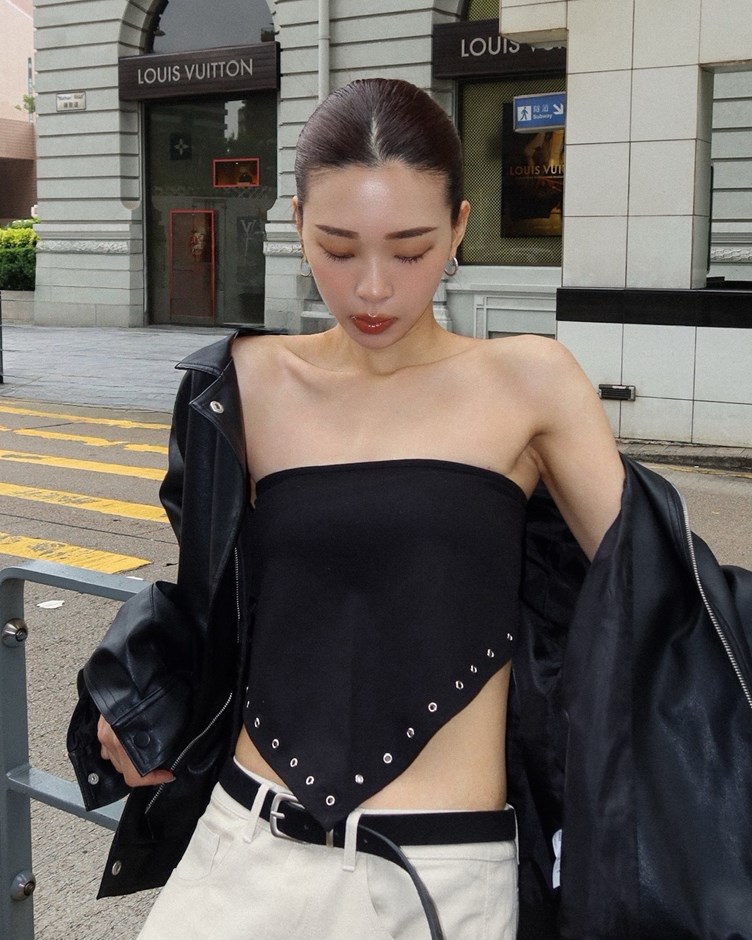 多造型綁帶銀孔三角巾