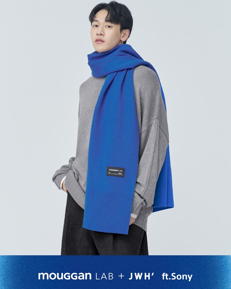 LAB+JWH 雙色圍巾
