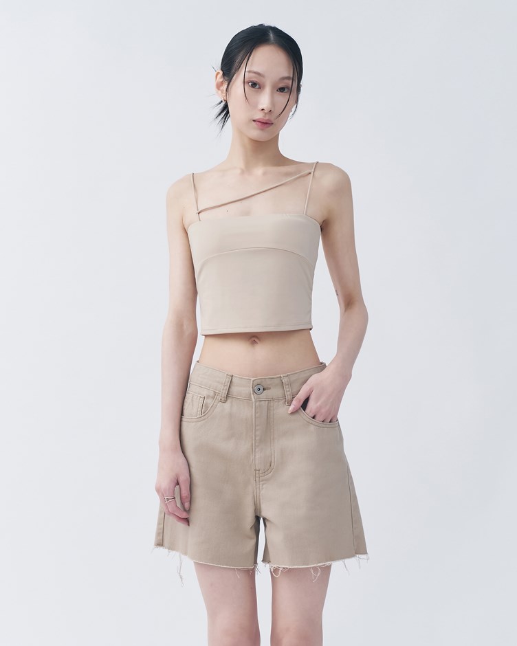 柔滑變化斜帶BRA TOP