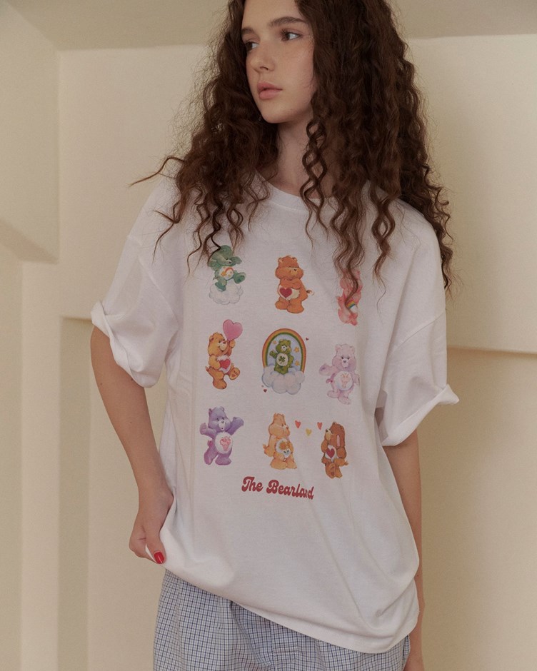 CARE BEARS人物集合印花TEE