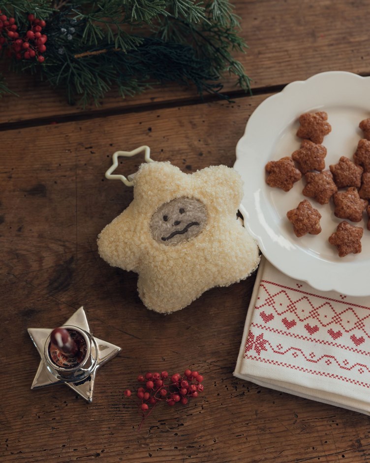 可露露星星絨毛吊飾