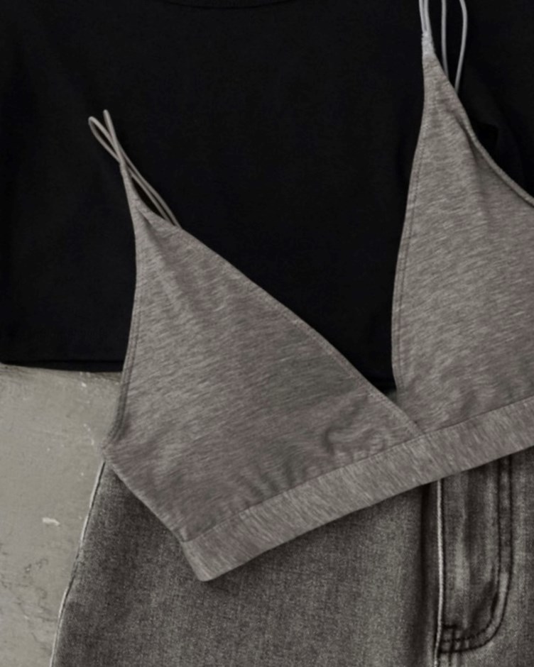 雙細帶V領美背BRA