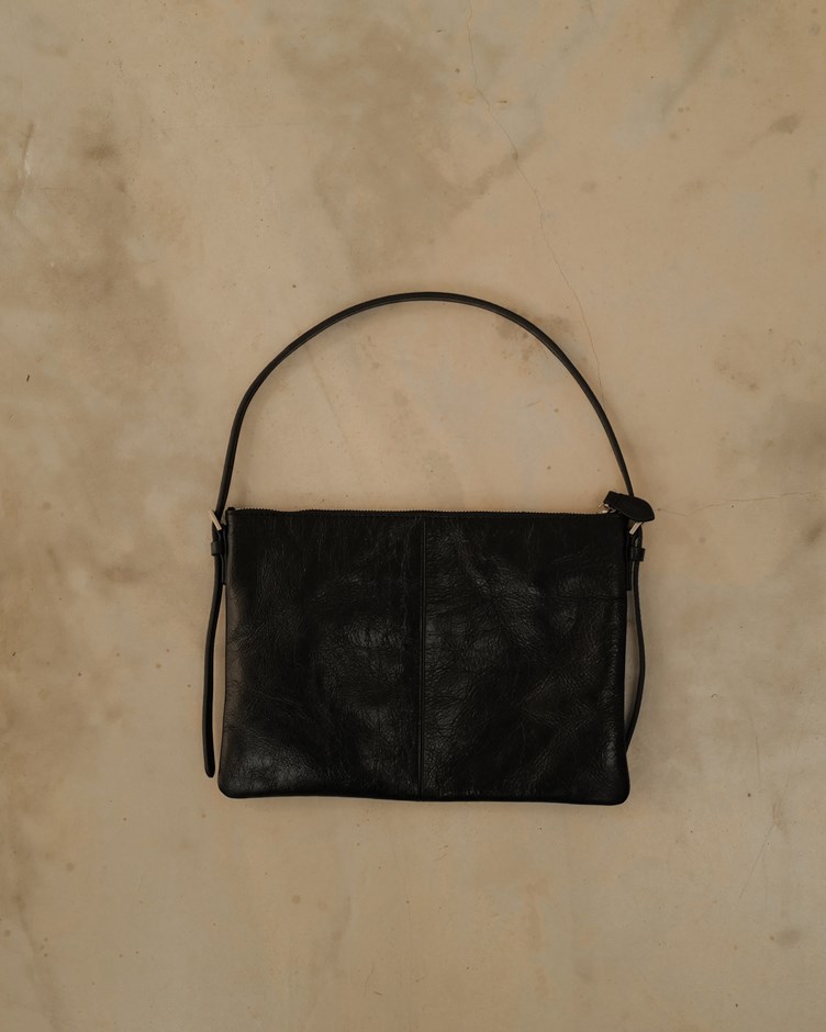 2WAY簡約牛皮單肩方包