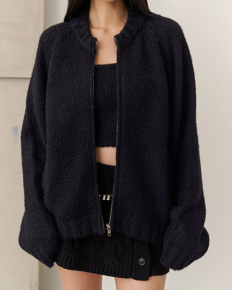 慵懶毛茸毛衣外套