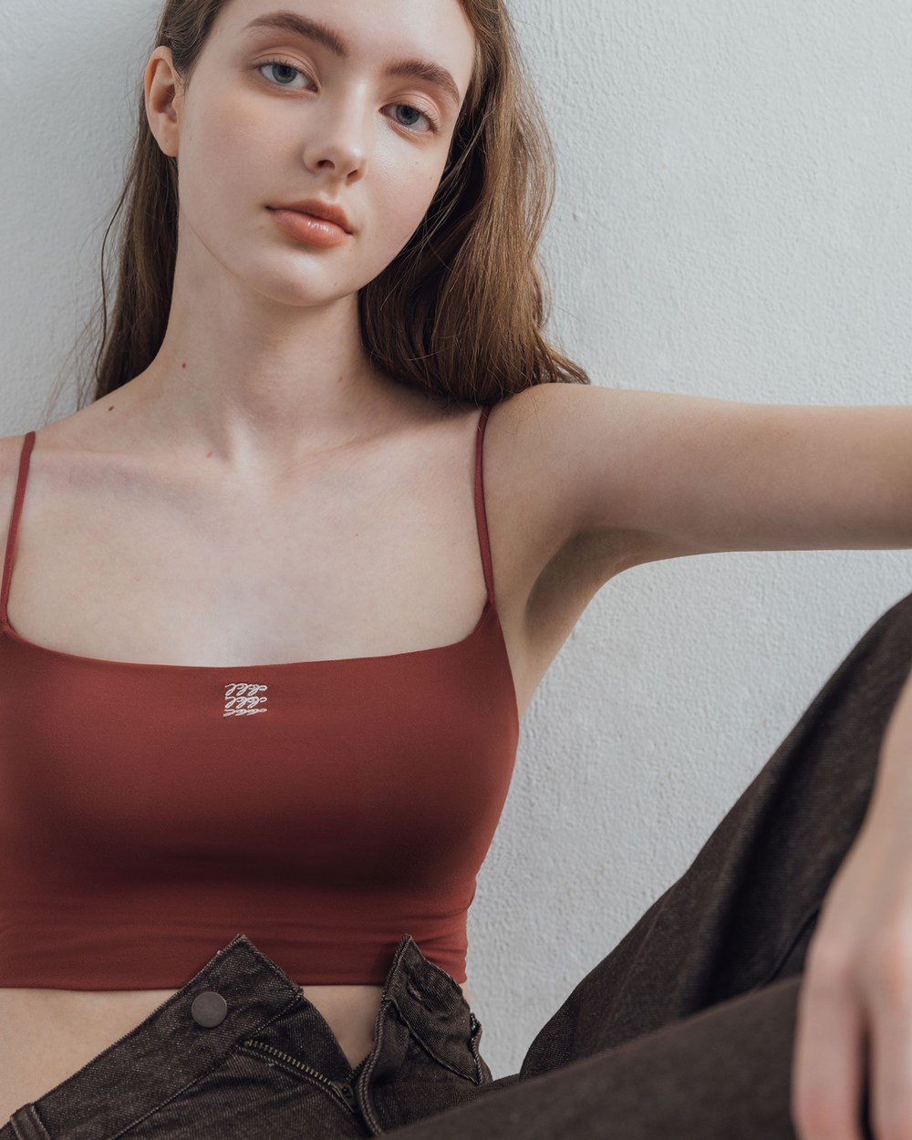 MIT品牌LOGO涼感美背BRA TOP(一體成型)