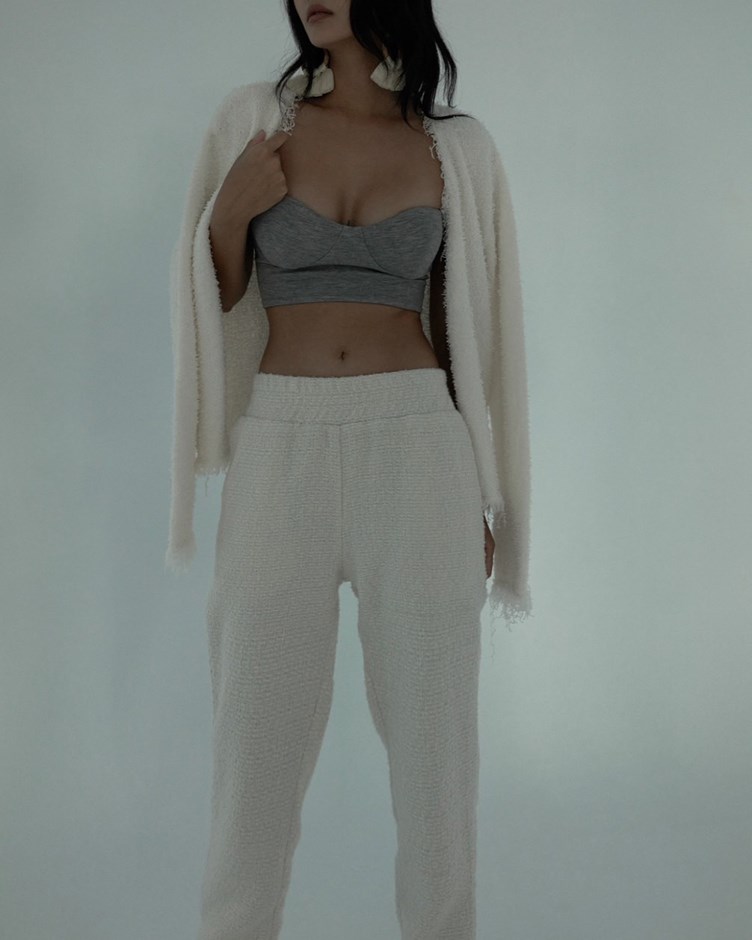Tweed Boyfriend Pants