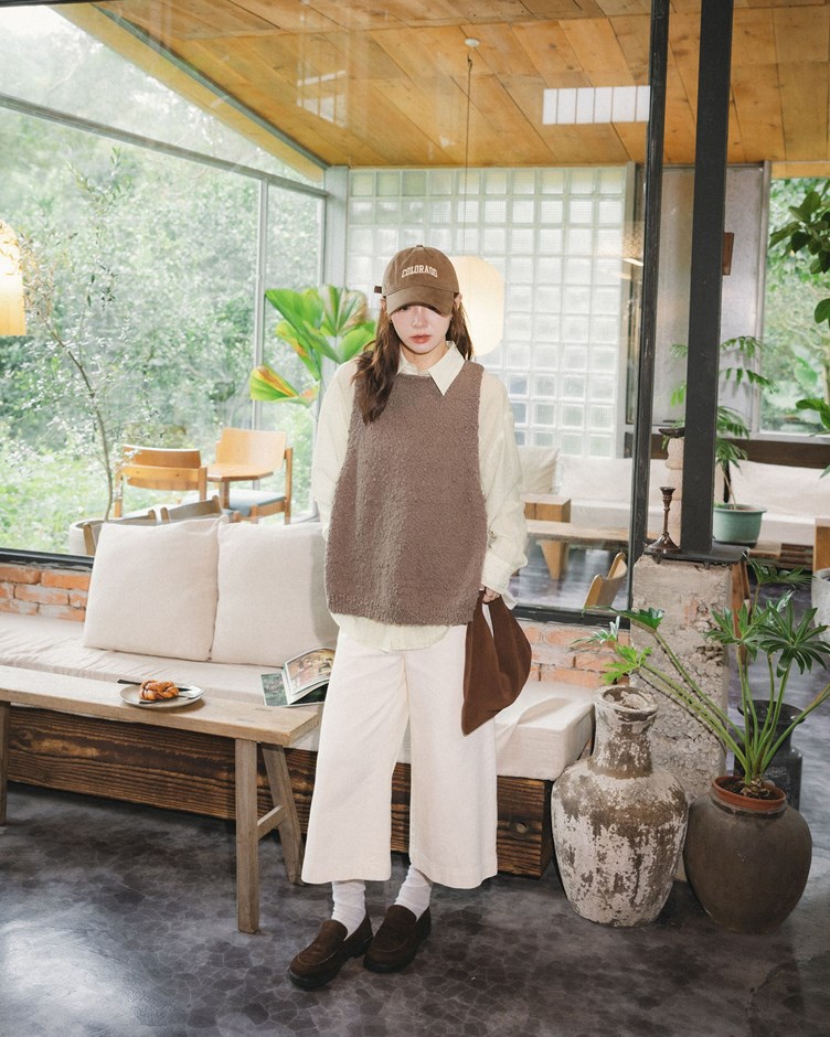 清透感雙門襟條紋襯衫