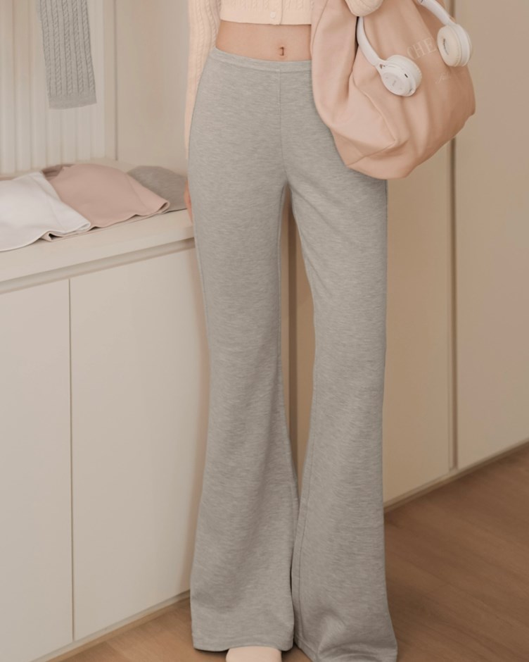 彈力棉質喇叭長褲