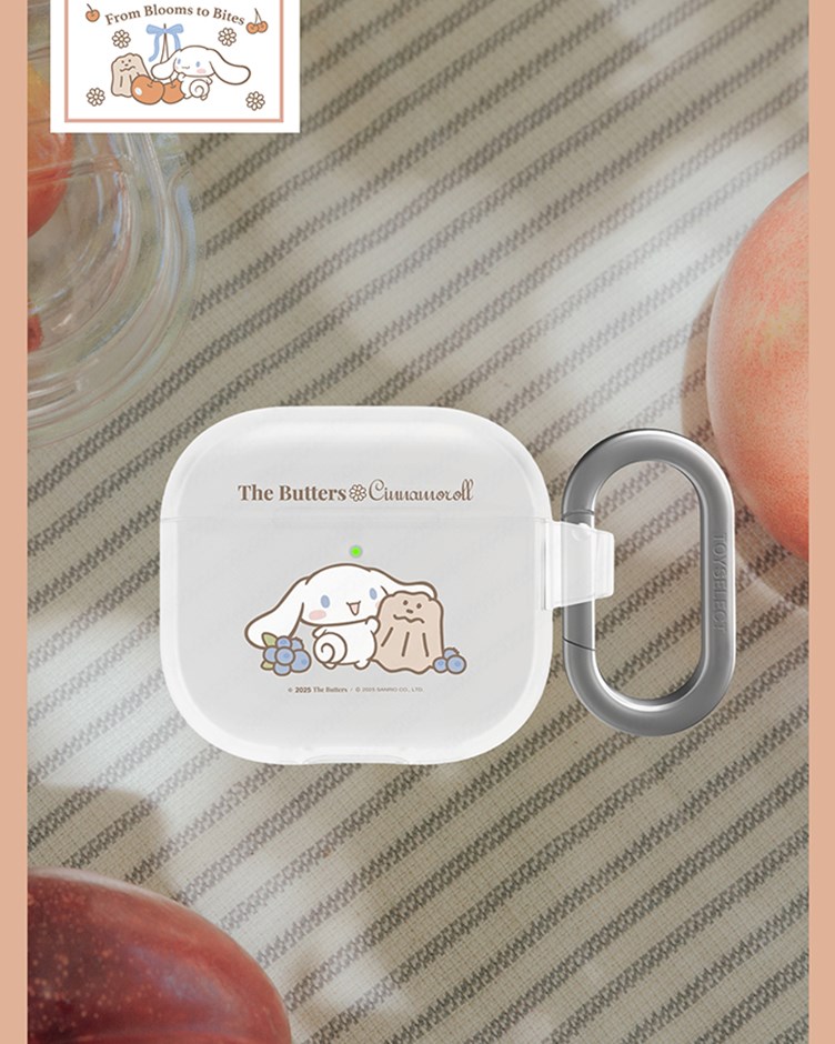 【TOYSELECT】奶油家族x大耳狗 藍莓相隨強悍耳機套(AirPods 4)