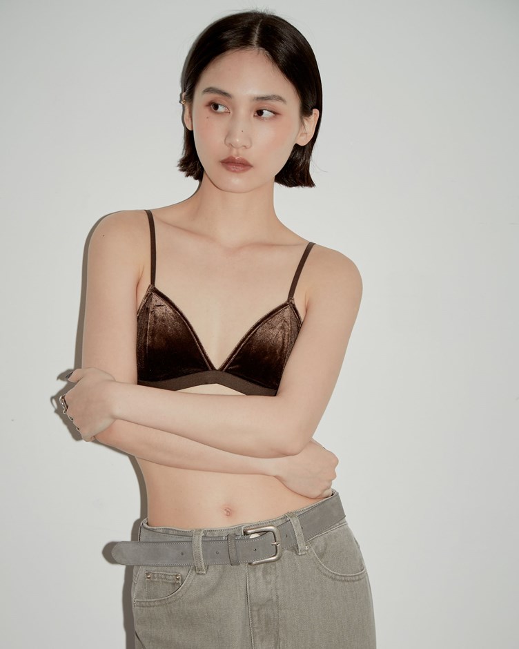 霧感光澤天鵝絨BRA TOP內衣