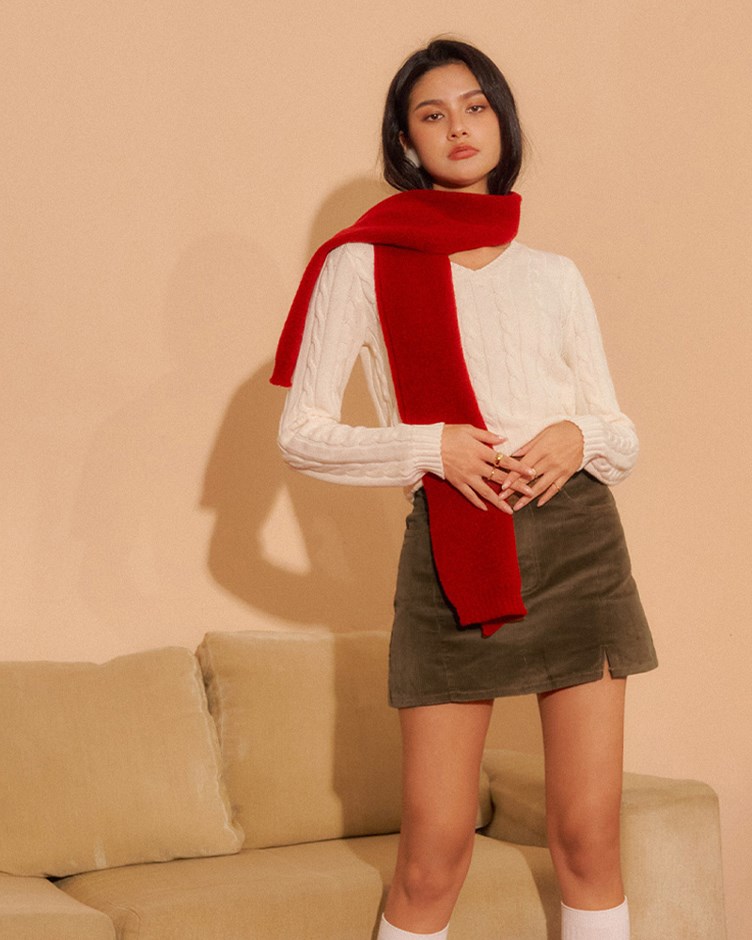 氣質燈芯絨短裙