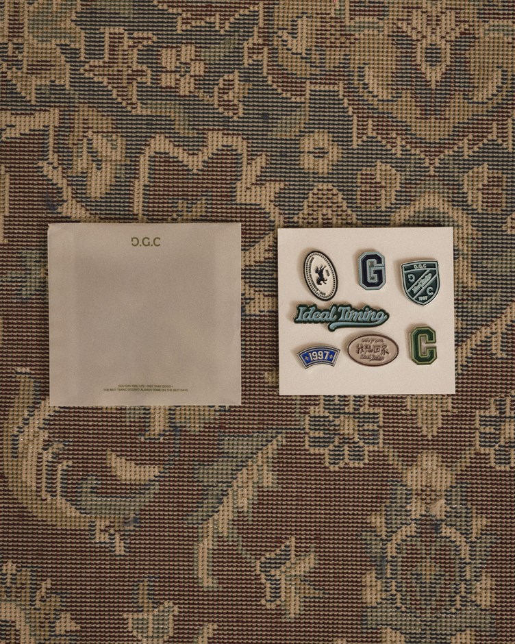 GGC標語立體金屬造型徽章(金針菇&黃大謙聯名款)