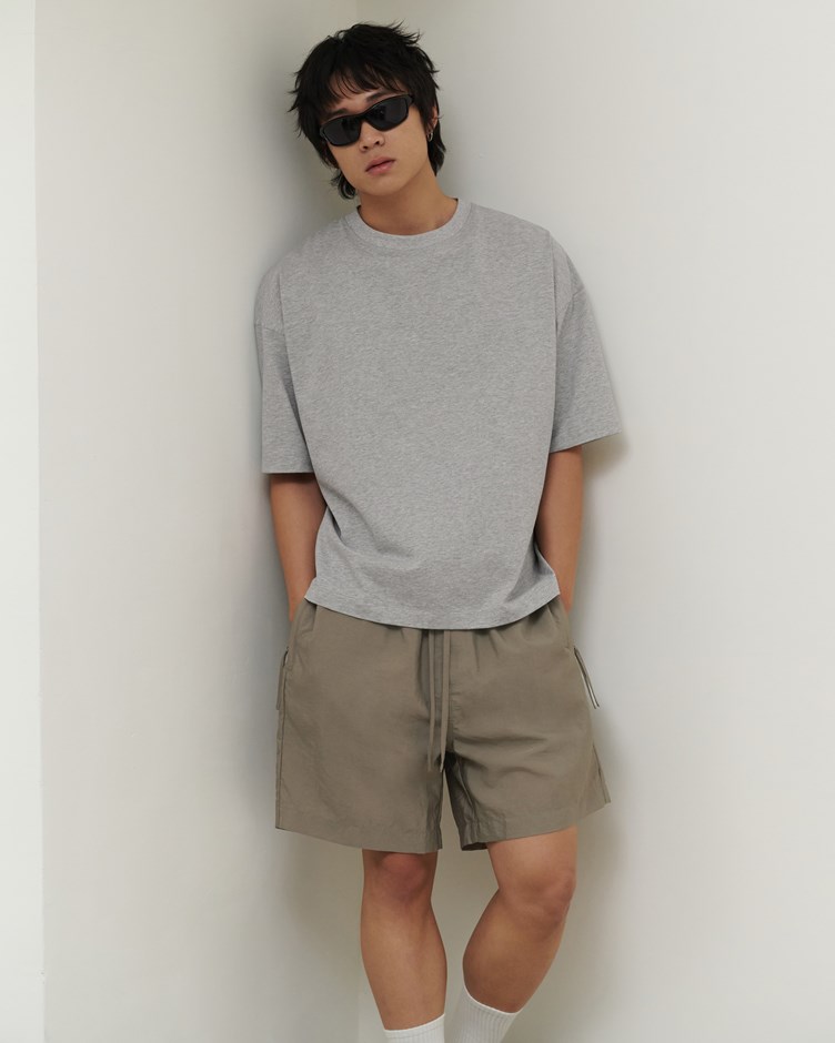 棉質LOGO寬版TEE