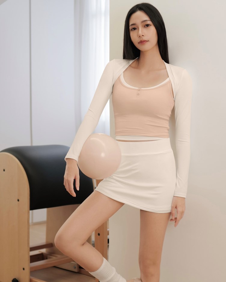 假兩件細肩天絲BRATOP