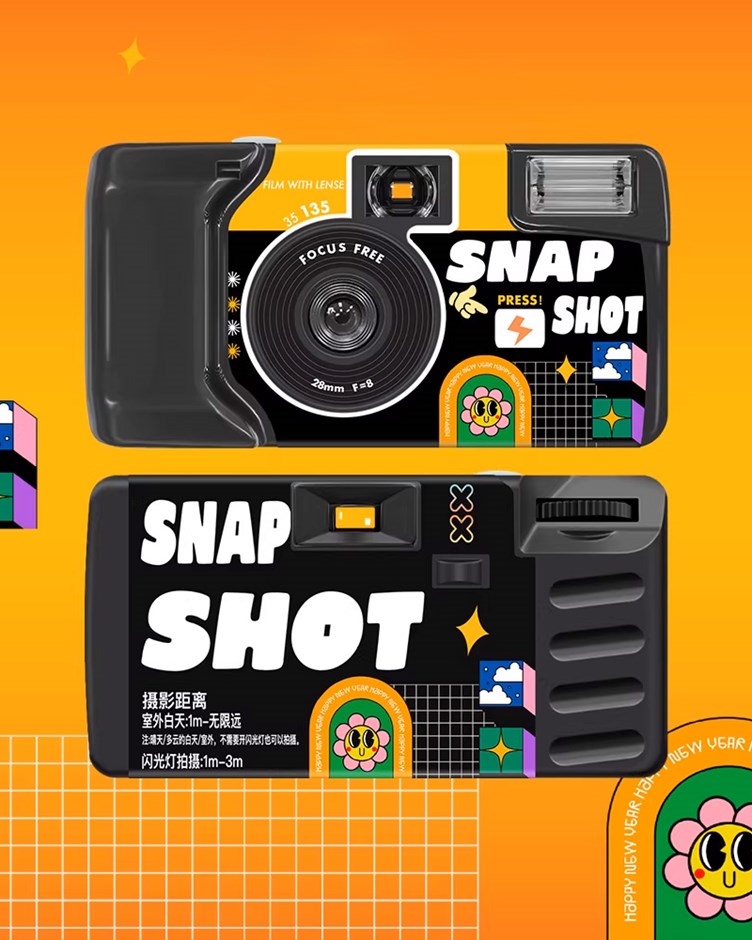 【LFANI 樂斐】SNAP SHOT 隨手拍 翻玩系列 彩色27張 一次性閃光即可拍相機