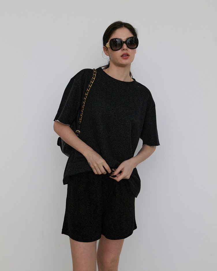 人造絲毛巾布| 男女抽繩短褲