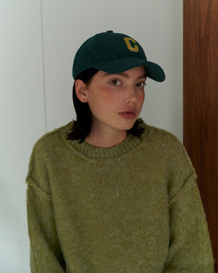 GGC貼布繡C燈心絨棒球帽