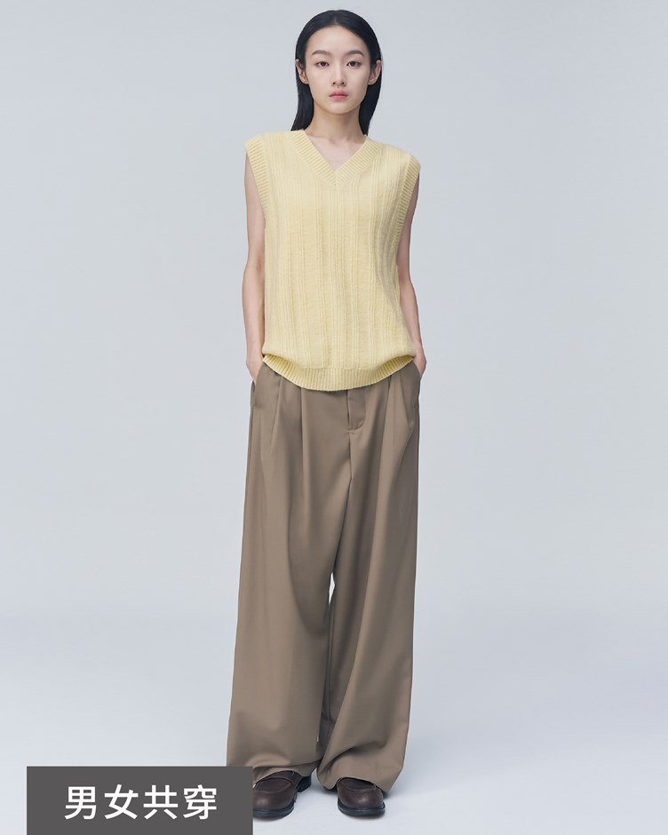 中性織紋針織背心