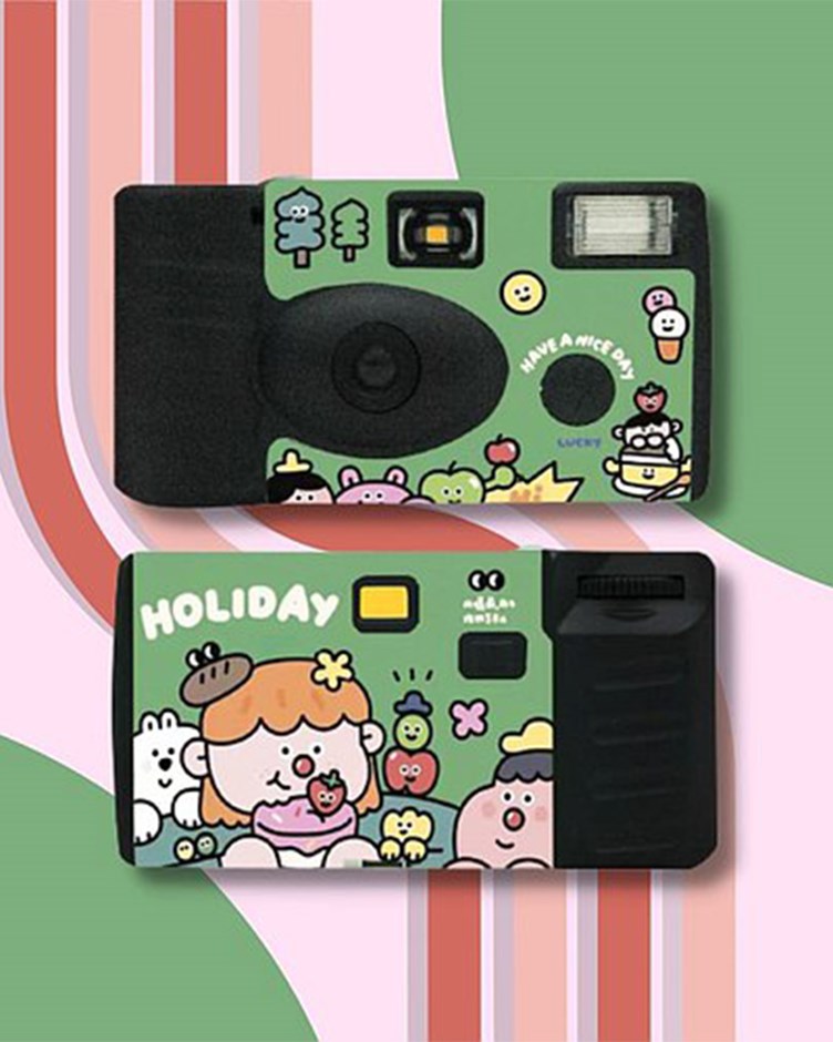 【LFANI 樂斐】HOLIDAY 放假啦 27張彩色底片 一次性即可拍相機 (內置閃光燈)