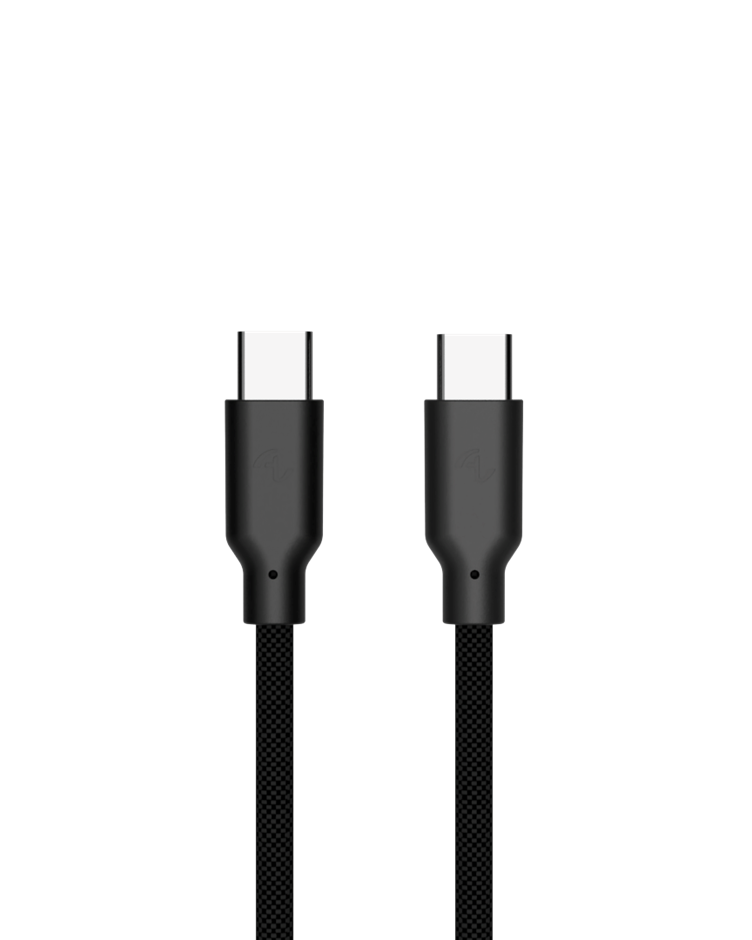 Allite Easy Cable 磁吸收納編織快充線 （USB-C to USB-C）質感黑
