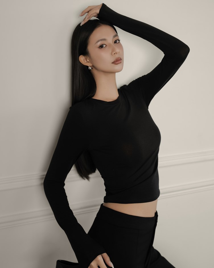 經典彈力薄長袖打底衣