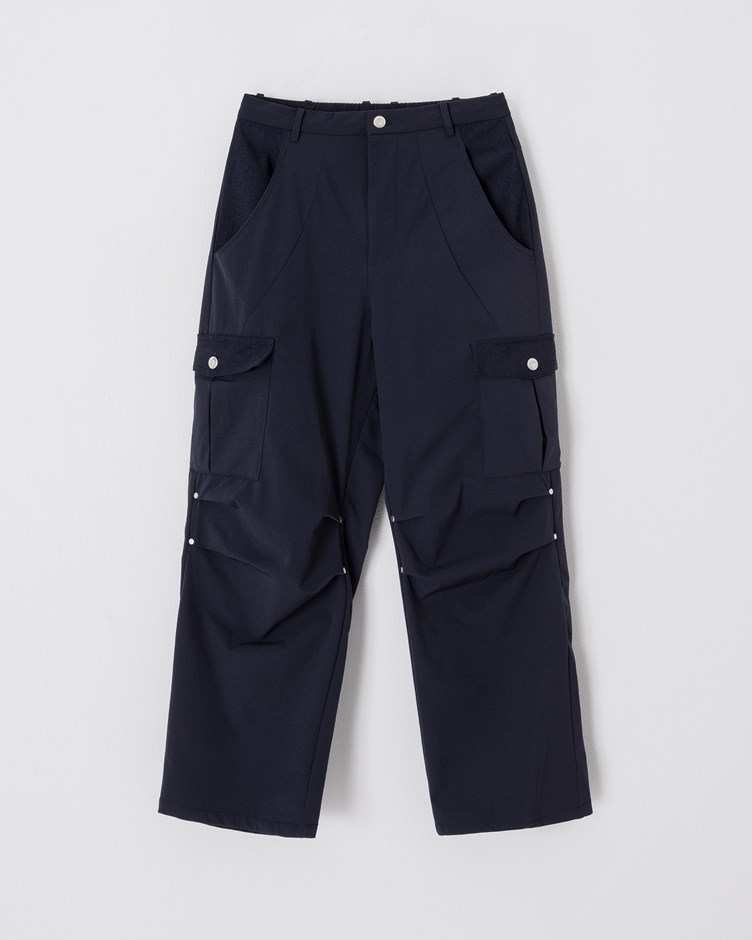 立體打摺工作褲