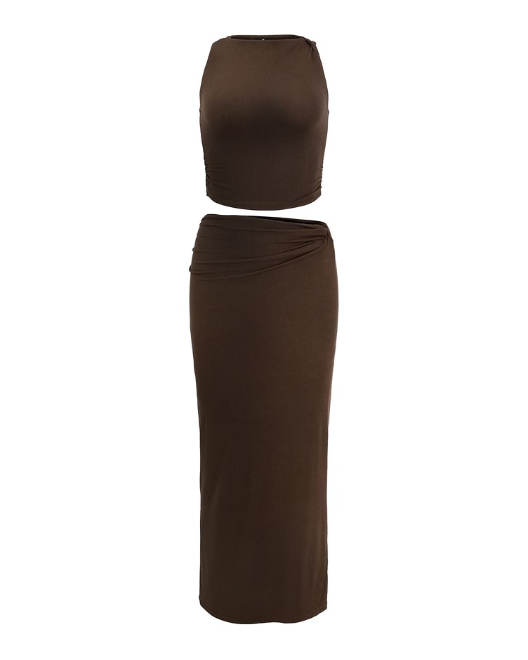 bevel cutting knitwear set
