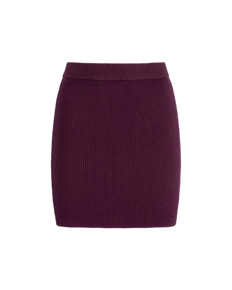 flame yarn knitting classic skirt