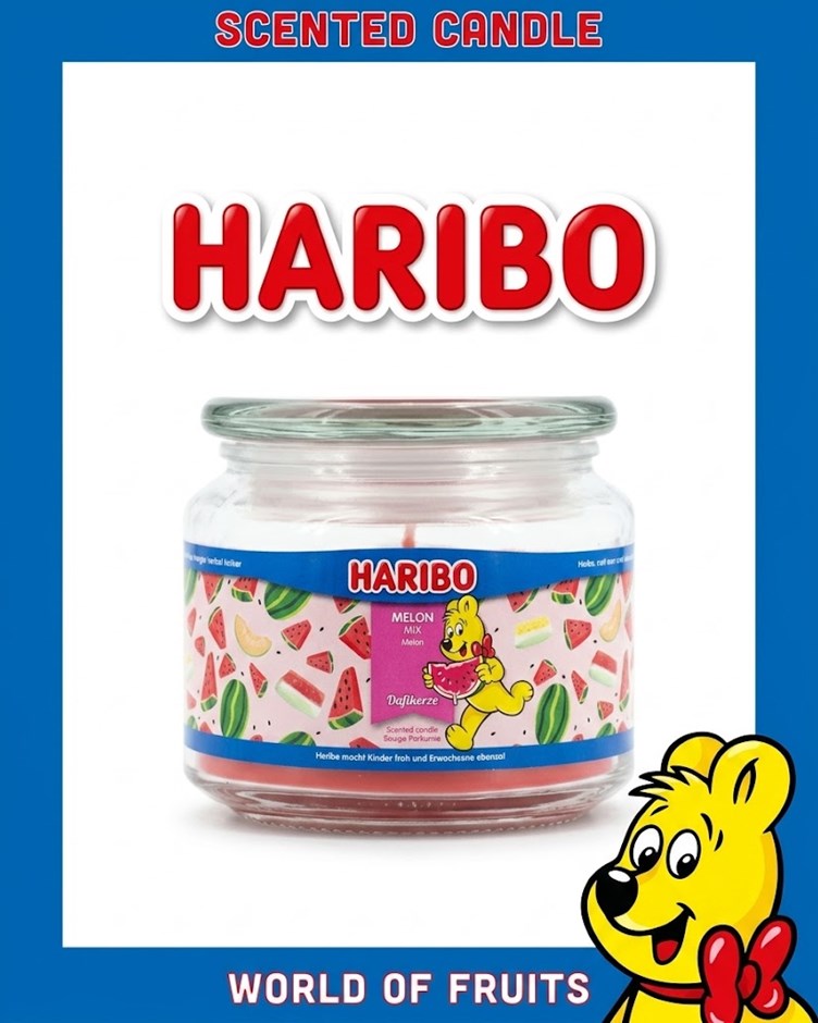  HARIBO CANDLE 小熊軟糖蠟燭 - 西瓜家族 Melon Mix (中)