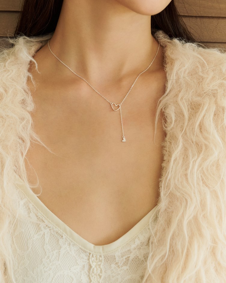 S925氣質簍空愛心細項鍊