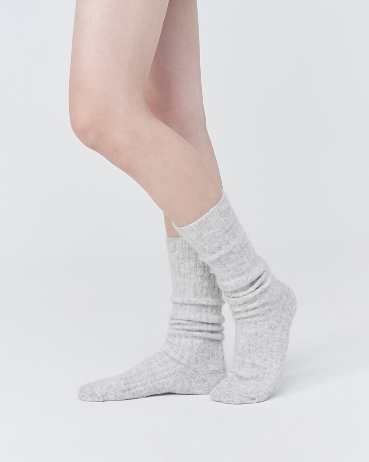 羊毛混紡長筒襪