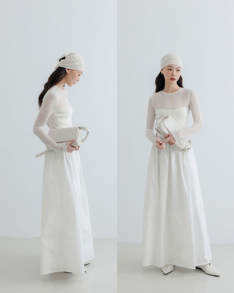 立體馬甲拼接洋裝