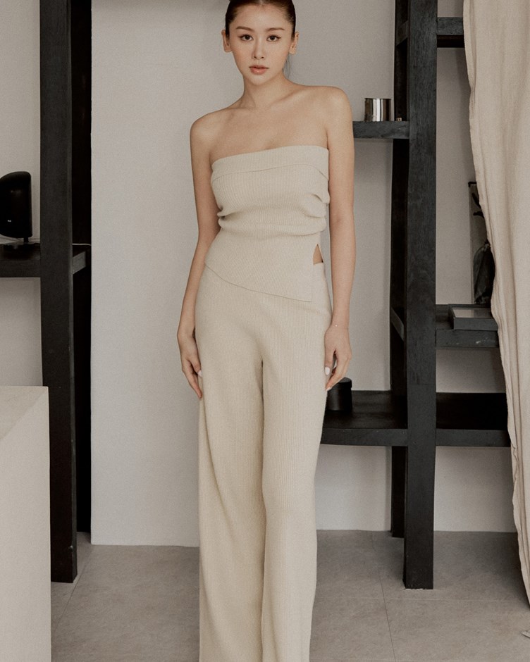 好身材厚針織長褲