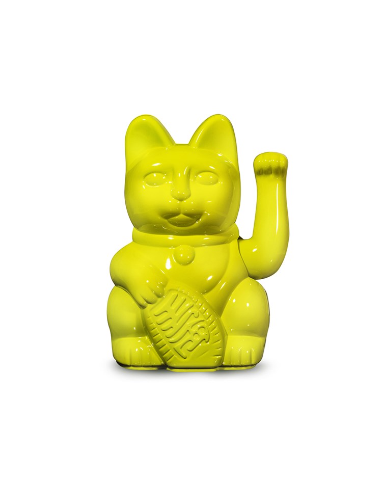 DONKEY PRODUCTS - 限定款招財貓 螢光亮黃