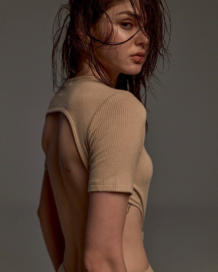 Open Back Sand Jumpsuit