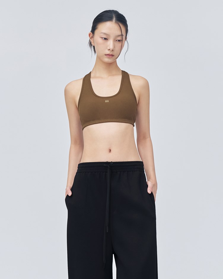 親膚羅紋挖背bra top