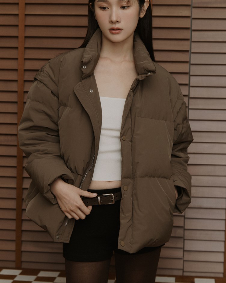 2WAY可拆袖立領羽絨外套