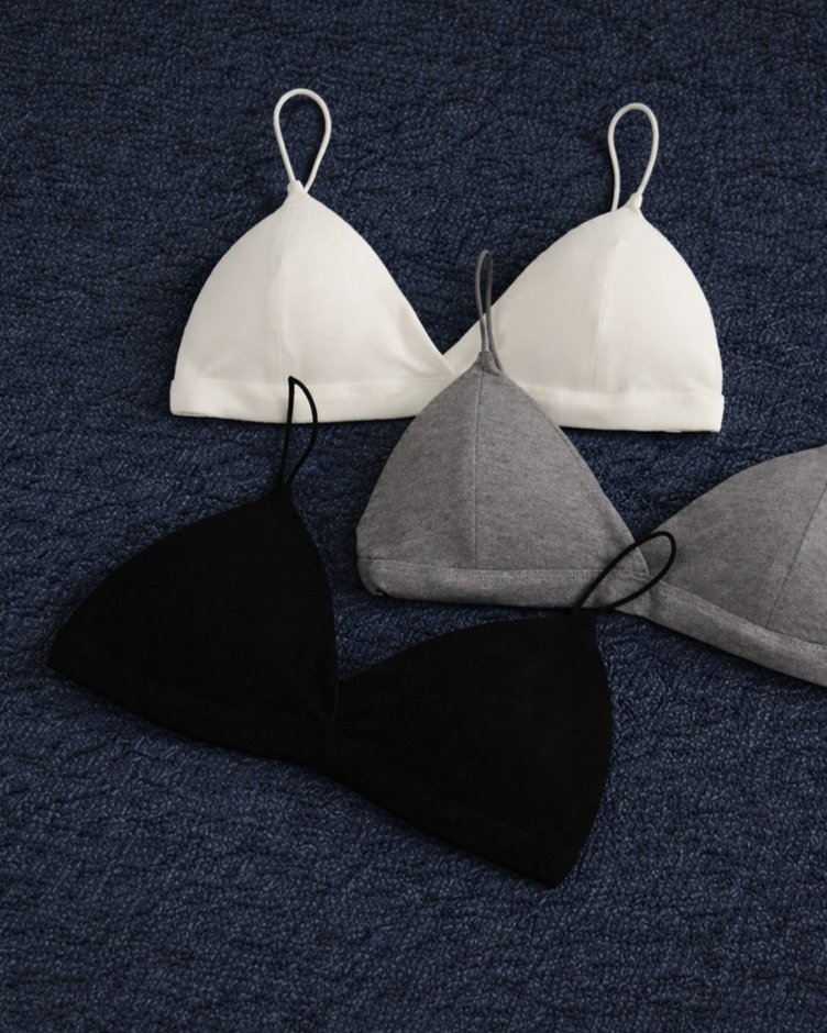 美背細帶三角杯BRA